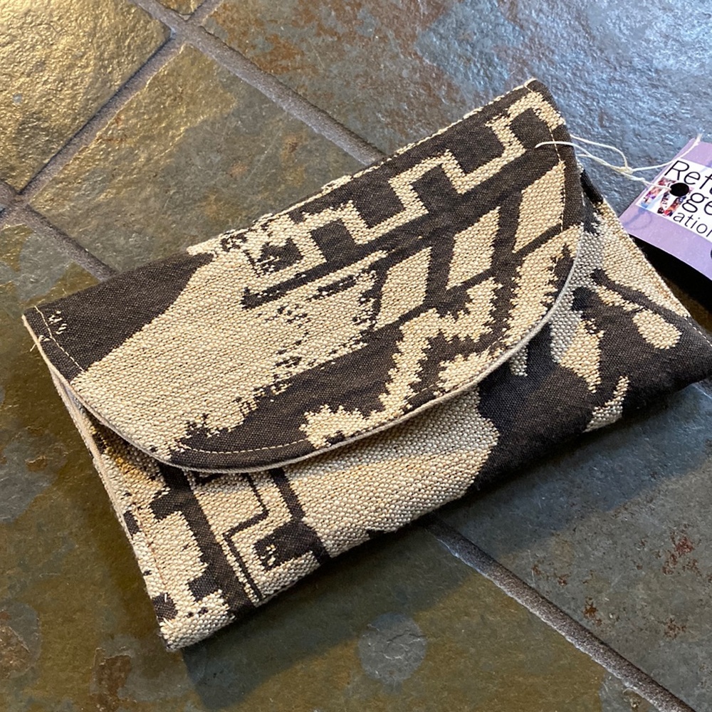 3/$19! Artisan Cosmetic Case ~ Rustic ~ Brown & Tan ~ Horse Design